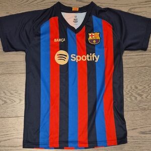 2022-2023 FC Barcelona Kids' Home Soccer Jersey — Size 12